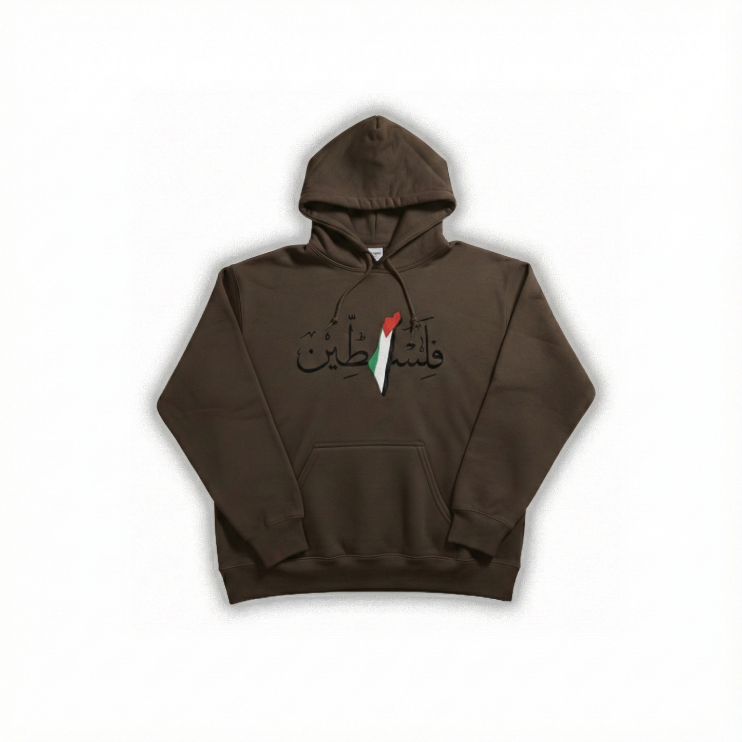 Palestine Hoodie Brown