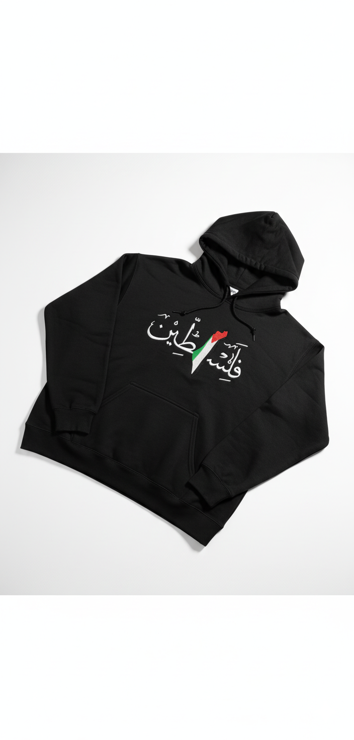 Palestine Hoodie Black